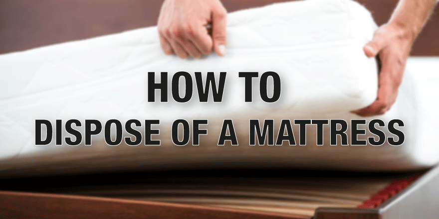 can you dispose mattress at city dump