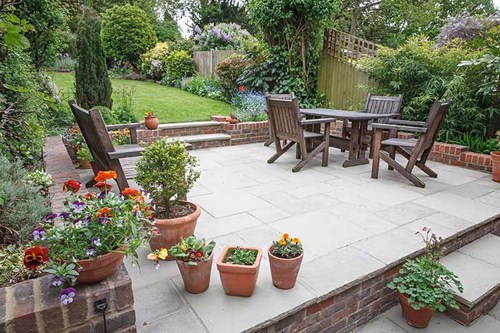Example of a good garden layout and landscaping design